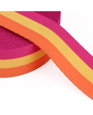 CINTA SUBLIMADA FUCSIA/AMARILLO/NARANJA 40mm x 10mts