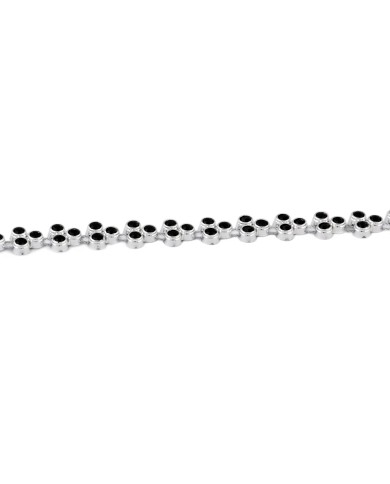 TIRA CRISTAL MESH NQ/ STRASS NEGRO