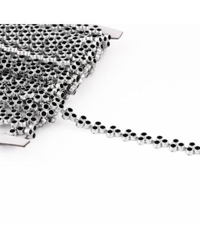 TIRA CRISTAL MESH NQ/ STRASS NEGRO