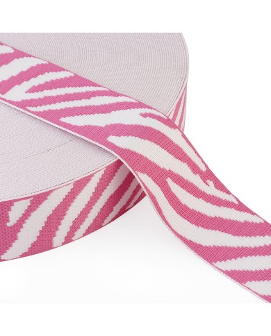 copy of CINTA JACQUARD 50mm CEBRA ROSA BLANCA x METRO