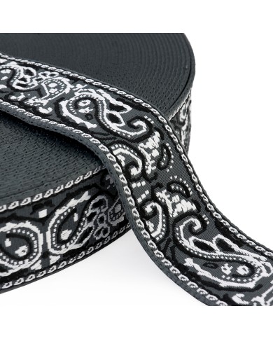 CINTA JACQUARD 50mm INDU GRIS x METRO