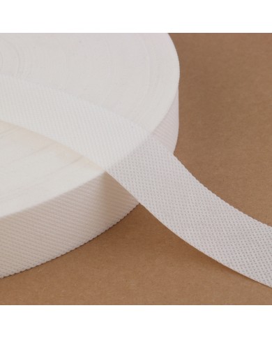 CINTA RIBETE FRISELINA 25MM BLANCO (100Mts)