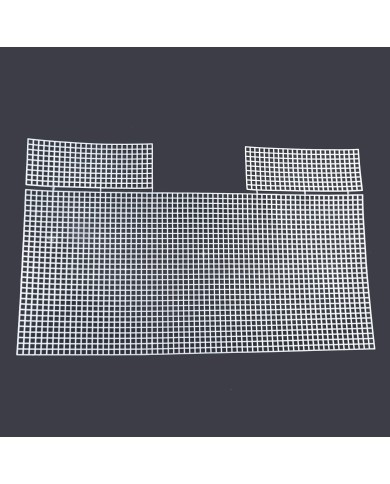 PLASTICO CANVAS CARTERA 40*18cms BLANCO