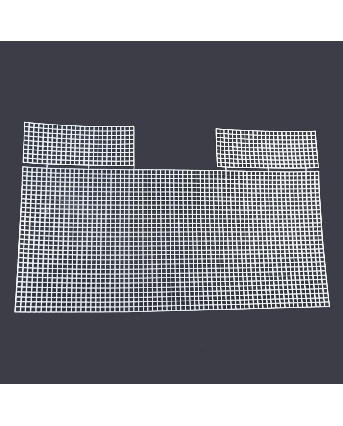 PLASTICO CANVAS CARTERA 40*18cms BLANCO