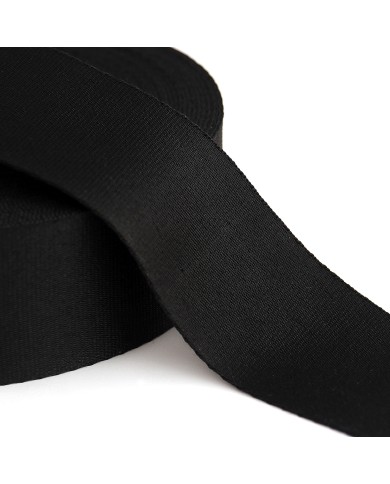 CINTA REFORZADA POLIESTER NEGRA 40MM (10Mts)