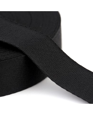 CINTA SUBLIMADA POLIESTER NEGRA 40mm x 25mts