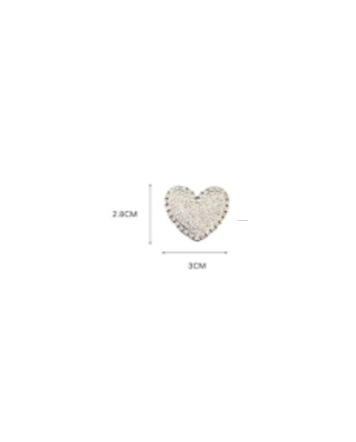 APLIQUE PLASTICO PASACORDON CORAZON STRASS