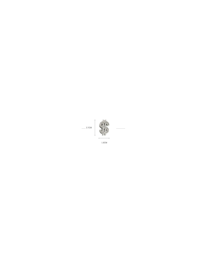 APLIQUE PLASTICO SIGNO $ STRASS