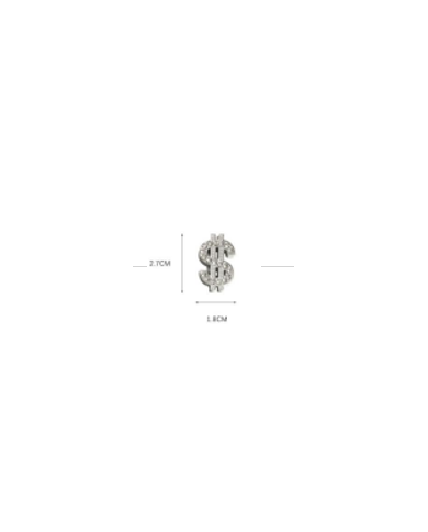 APLIQUE PLASTICO PASACORDON SIGNO $ STRASS