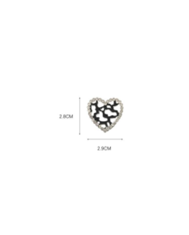 APLIQUE PLASTICO PASACORDON CORAZON VACA