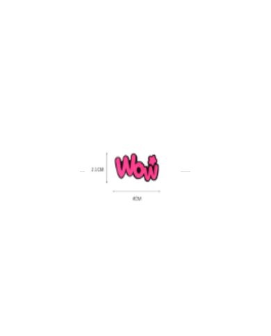 APLIQUE PLASTICO WOW