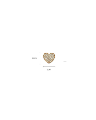 APLIQUE PLASTICO PASACORDON CORAZON STRASS