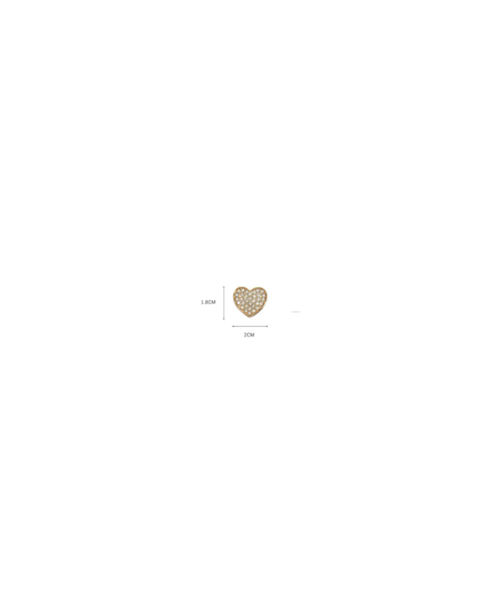 APLIQUE PLASTICO PASACORDON CORAZON STRASS