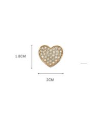APLIQUE PLASTICO CORAZON STRASS