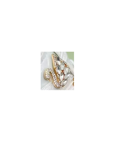 APLIQUE FUNDICION CISNE STRASS