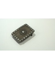 HEBILLA CHAPON RECTANGULAR C/BORDES REDONDOS P40 BRONCE VIEJO