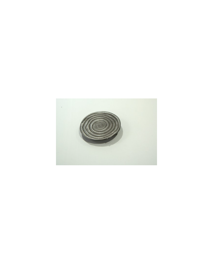 HEBILLA CHAPON RECTANGULAR C/BORDE RAYADO P40 BRONCE VIEJO