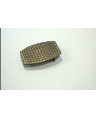 HEBILLA CHAPON HEXAGONAL C/ESCUDO P40 PLATA VIEJA