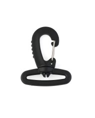 MOSQUETON PLASTICO ACETATO NEGRO P32