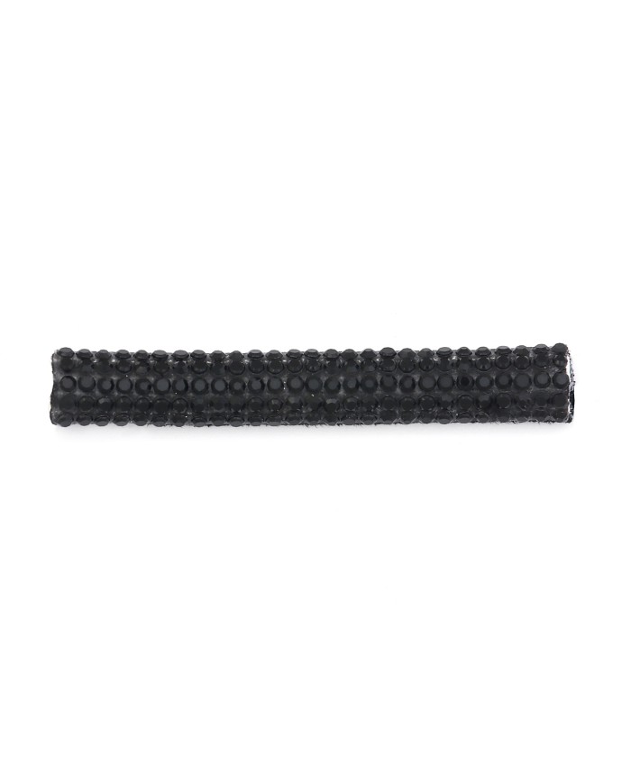 CORDON PARA SANDALIA CON STRASS 6mm NEGRO x METRO