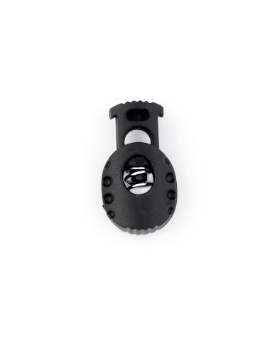 TANCA PLASTICO SIMPLE REDONDA NEGRA