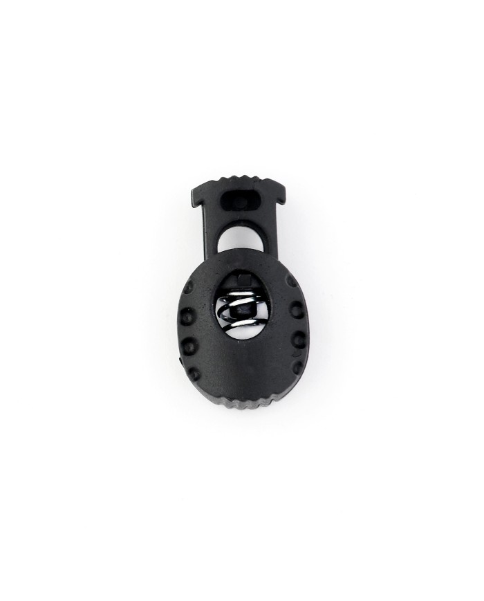 TANCA PLASTICO SIMPLE REDONDA NEGRA