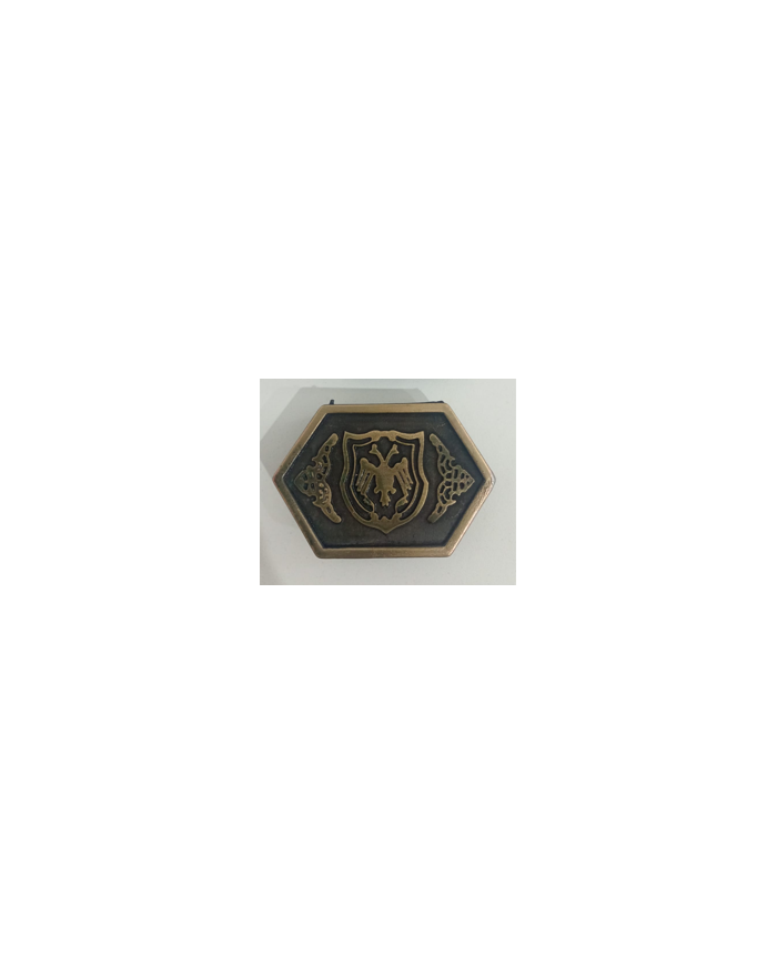 HEBILLA CHAPON HEXAGONAL C/ESCUDO P40 BRONCE VIEJO HEBILLA CHAPON HEXAGONAL C/ESCUDO P40 BRONCE VIEJO