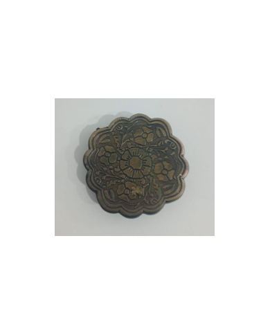 HEBILLA CHAPON FLOR P40 BRONCE VIEJO