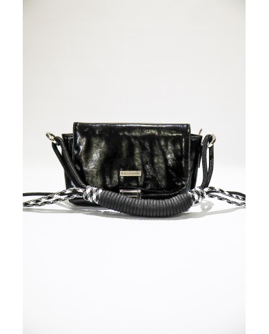 MANIJA PARA CARTERA DE CORDONES NEGRO