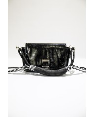 MANIJA PARA CARTERA DE CORDONES NEGRO