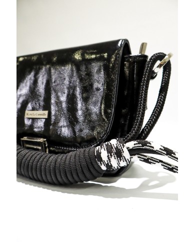 MANIJA PARA CARTERA DE CORDONES NEGRO