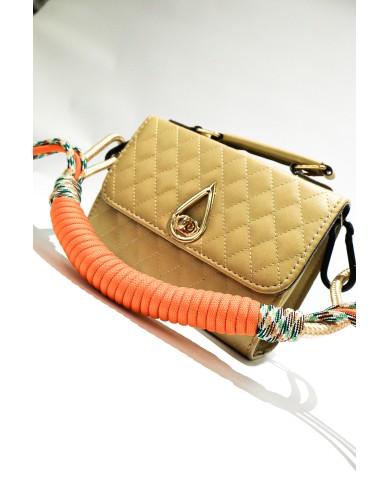 MANIJA PARA CARTERA DE CORDONES NARANJA