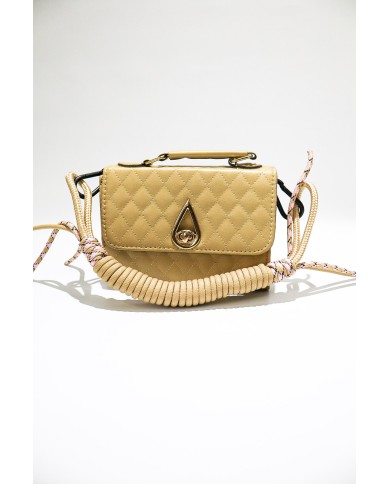 MANIJA PARA CARTERA DE CORDONES BEIGE/BEIGE