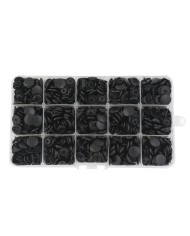 KIT BROCHES A PRESIÓN NEGRO 12mm