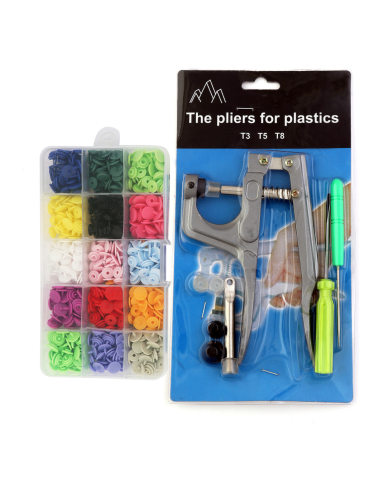 KIT BROCHES SNAPS X150 + PINZA COLOCADORA 12mm