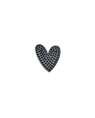 APLIQUE PLASTICO CORAZON STRASS NEGRO