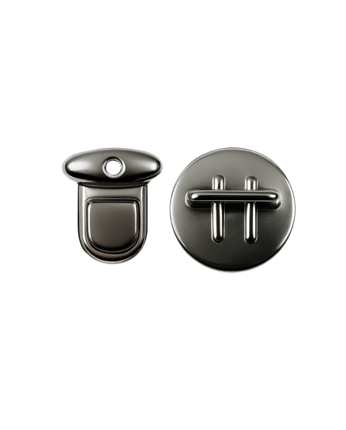 CERRADURA LISA ANCHA 1 REMACHE NIQUEL 45*42MM