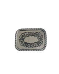 HEBILLA CHAPON RECTANGULAR C/BORDES REDONDOS P40 BRONCE VIEJO