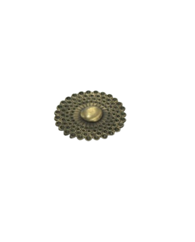 HEBILLA CHAPON PUNTEADO P40 BRONCE VIEJO