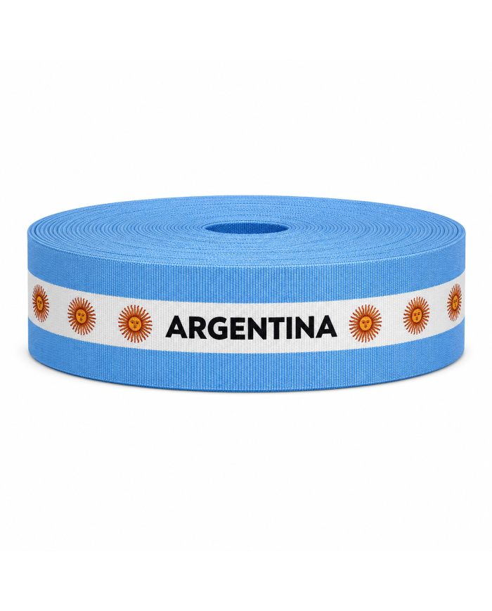 CINTA SUBLIMADA POL ARGENTINA SOL GRANDE 40mm x 10mts