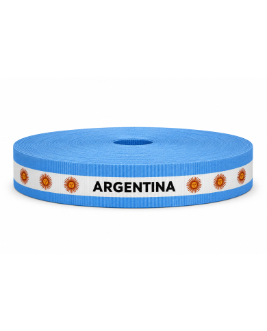 CINTA SUBLIMADA POL 30mm x 10mts ARGENTINA SOL GRANDE