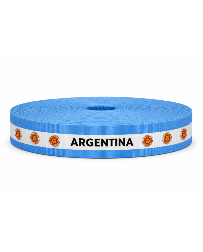 CINTA SUBLIMADA POL 30mm x 10mts ARGENTINA SOL GRANDE