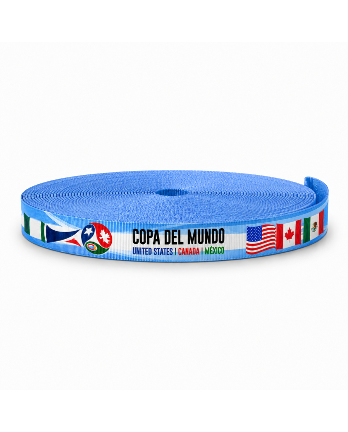 CINTA GROSS SUBLIMADA POL 20mm x 50mts 3 BANDERAS USA/MEX/CAN