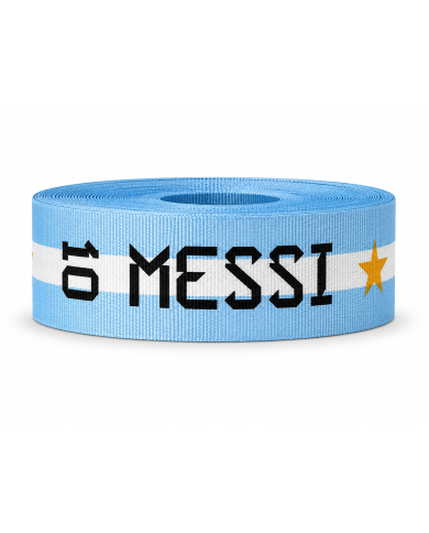CINTA SUBLIMADA POL MESSI COPA 3 ESTRELLAS 40mm X 10mts