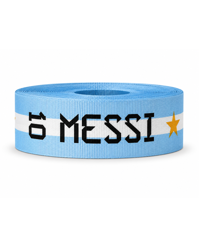 CINTA SUBLIMADA POL MESSI COPA 3 ESTRELLAS 40mm X 10mts