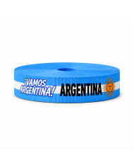 CINTA SUBLIMADA POL 30mm x 10mts BANDERA/VAMOS ARGENTINA