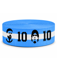 CINTA SUBLIMADA POL ARGENTINA DIEGO10/LIONEL10 40mm x 10mts