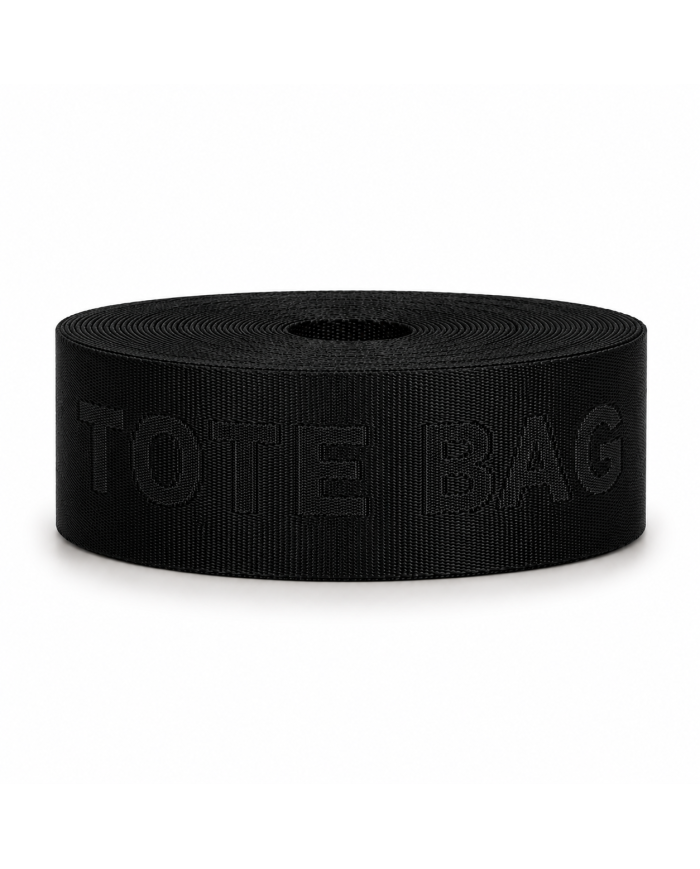 CINTA POLIESTER NEGRA TOTE BAG CALADA P40 x 10mts