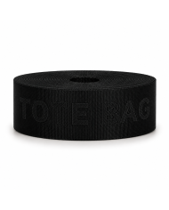 CINTA POLIESTER NEGRA TOTE BAG CALADA P40 x 10mts