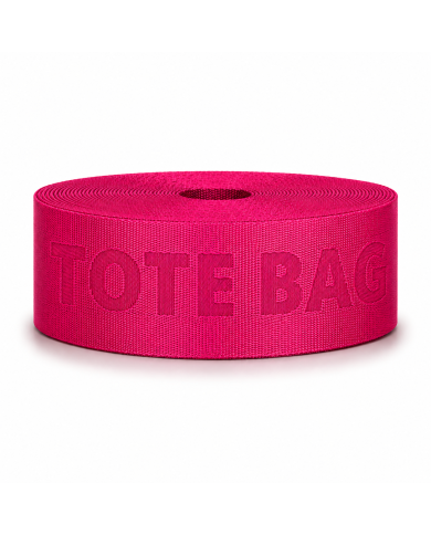 CINTA POLIESTER FUCSIA TOTE BAG CALADA P 40 x 10mts